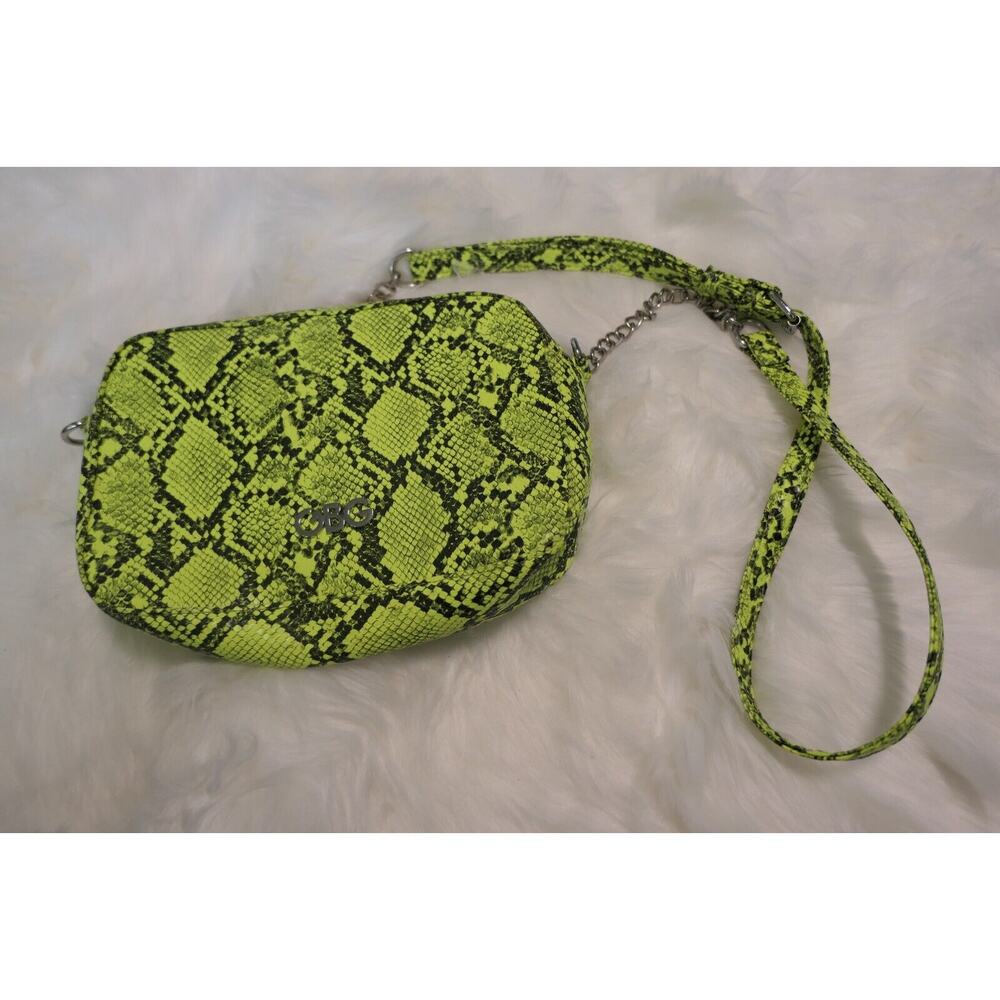 GBG Neon Snakeskin Women's Crossbody Purse Bag